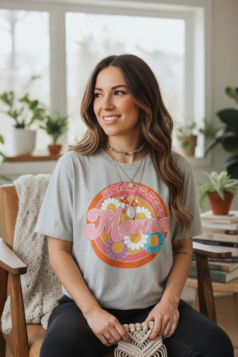 World's Best Mama Relaxed T-Shirt | Boutique In USA, T-shirts, $ 37.00, A Moment Of Now™