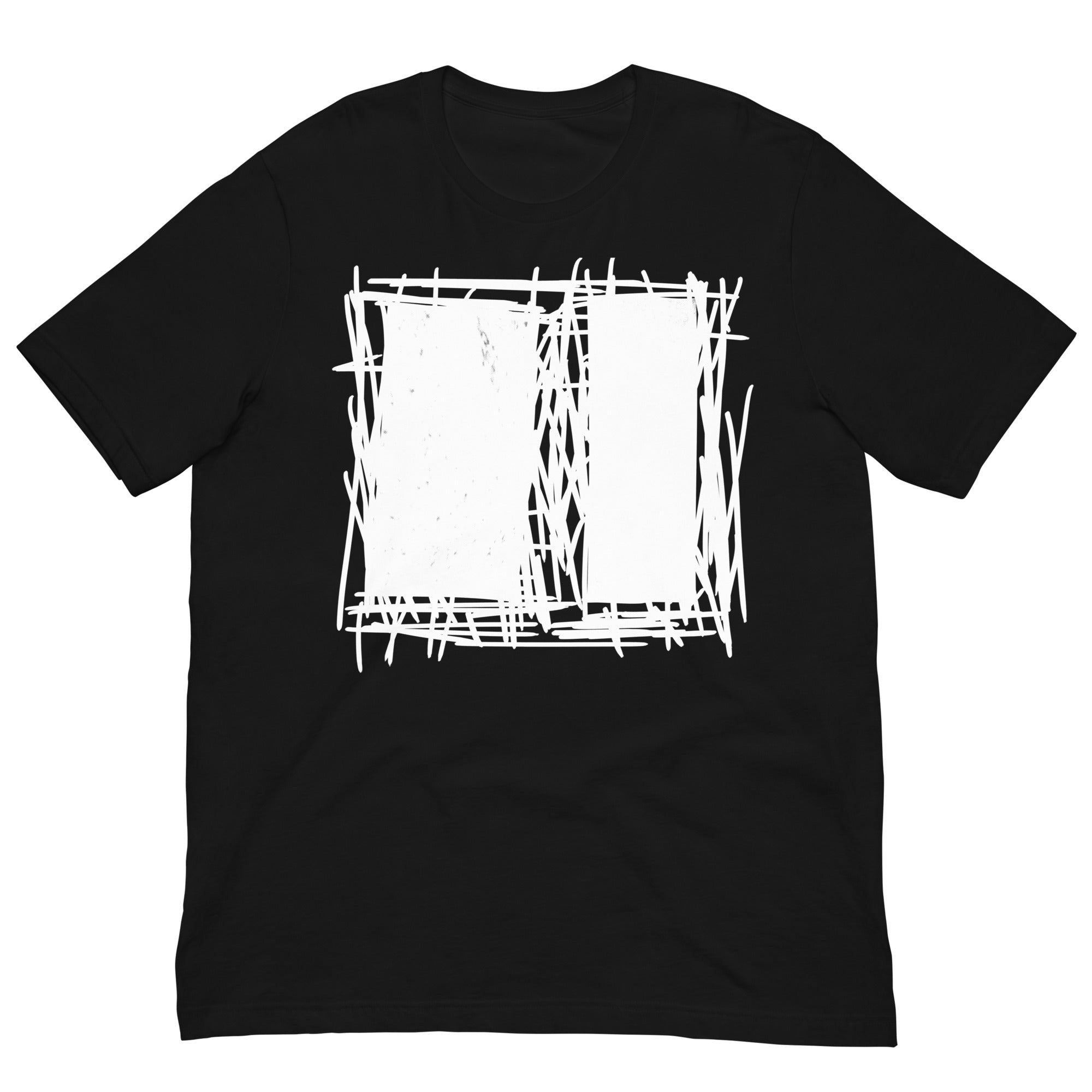Lucina Black Abstract Scribble Modern Line Art T-Shirt, T-shirts, $ 39.00, A Moment Of Now™