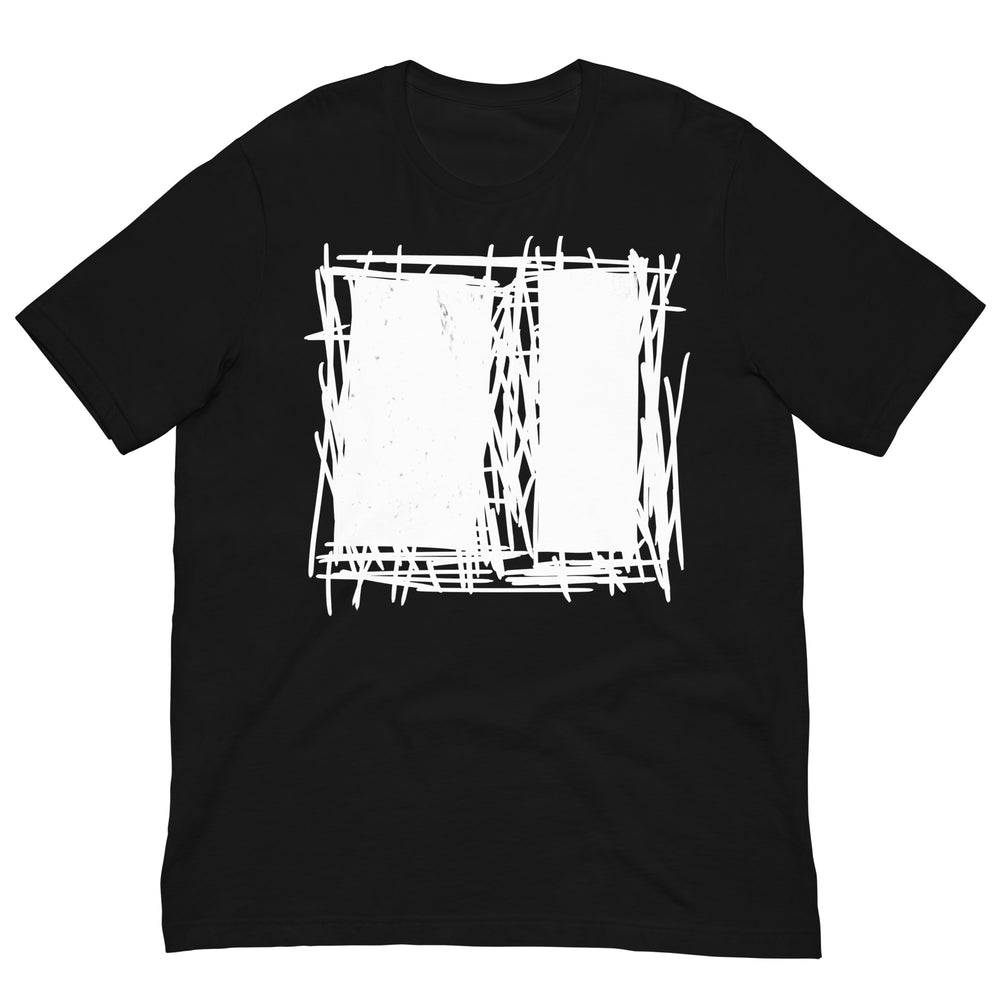 Lucina Black Abstract Scribble Modern Line Art T-Shirt, T-shirts, $ 39.00, A Moment Of Now™