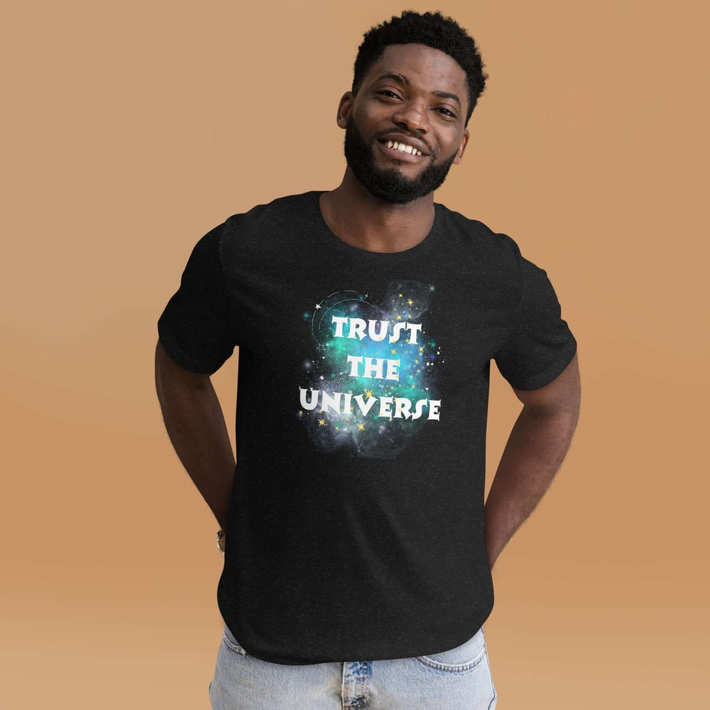 Trust The Universe Synchronicity Inspirational Quote Graphic T-shirt, T-shirts, $ 36.50, A Moment Of Now™