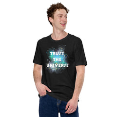 Shop Trust The Universe Synchronicity Inspirational Quote Graphic T-shirt, T-shirts, USA Boutique