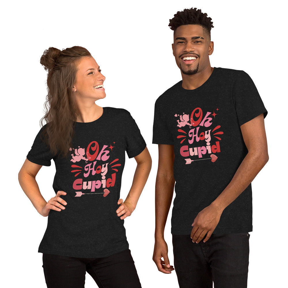 Shop Oh Hey Cupid Valentine's Day Graphic Unisex t-shirt, T-shirts, USA Boutique