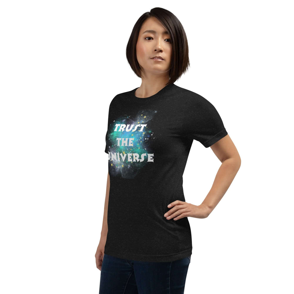 Trust The Universe Synchronicity Inspirational Quote Graphic T-shirt, T-shirts, $ 36.50, A Moment Of Now™