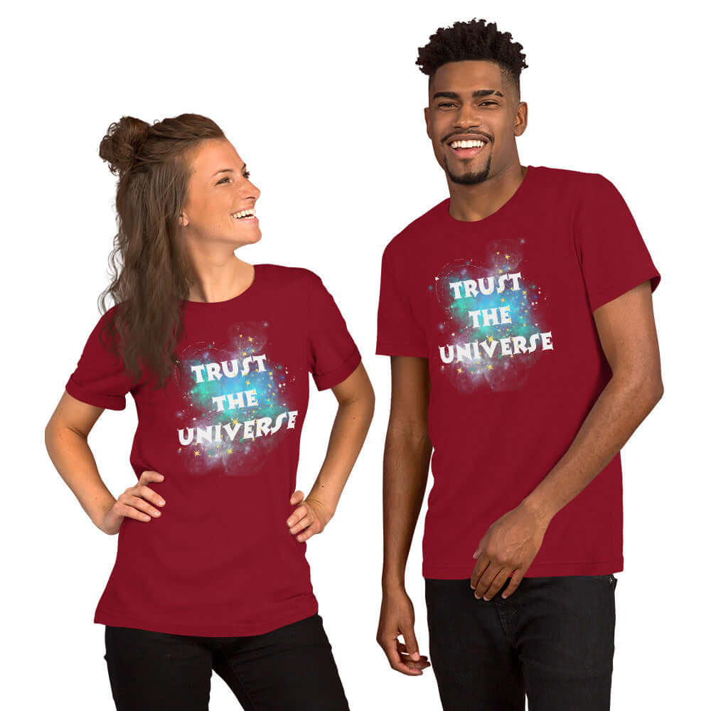 Trust The Universe Synchronicity Inspirational Quote Graphic T-shirt, T-shirts, $ 36.50, A Moment Of Now™