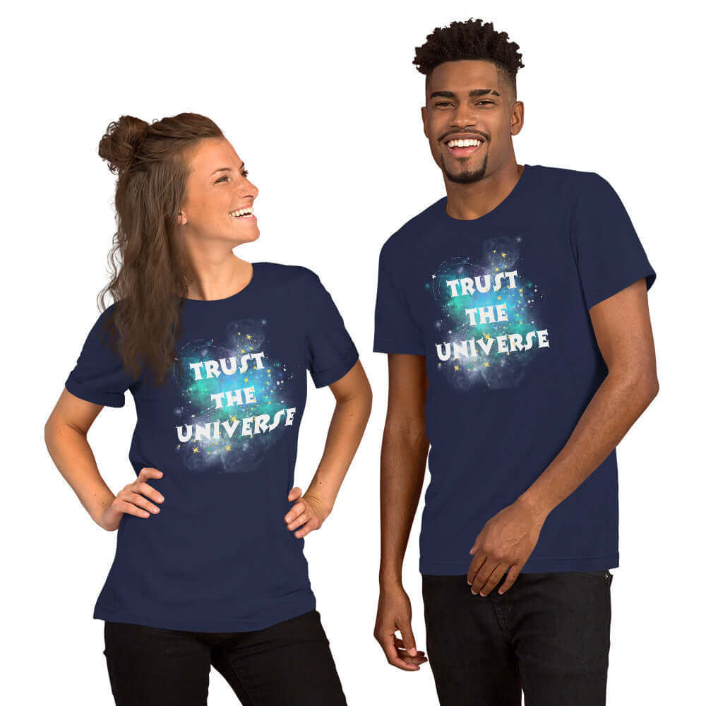 Trust The Universe Synchronicity Inspirational Quote Graphic T-shirt, T-shirts, $ 36.50, A Moment Of Now™
