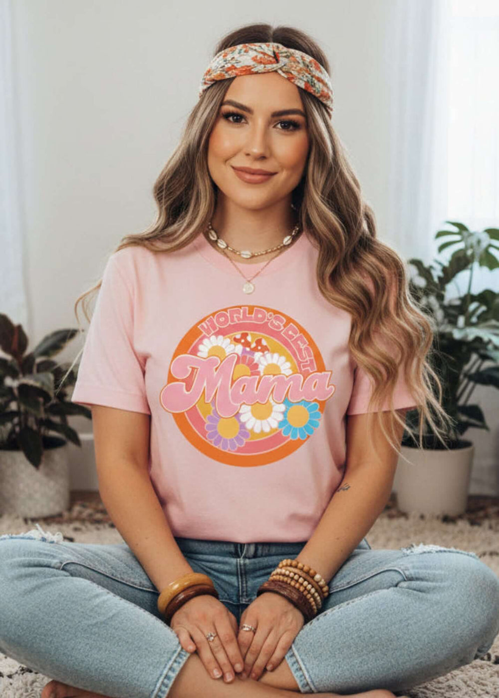 World's Best Mama Graphic Relaxed T-Shirt | Mother's Day Gift – A