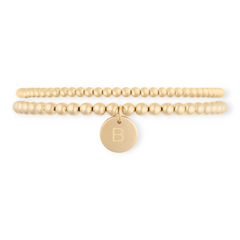 Classic Initial Juno Double Bracelet Stack | 14K Gold Filled, Bracelets, $ 132.00, A Moment Of Now™