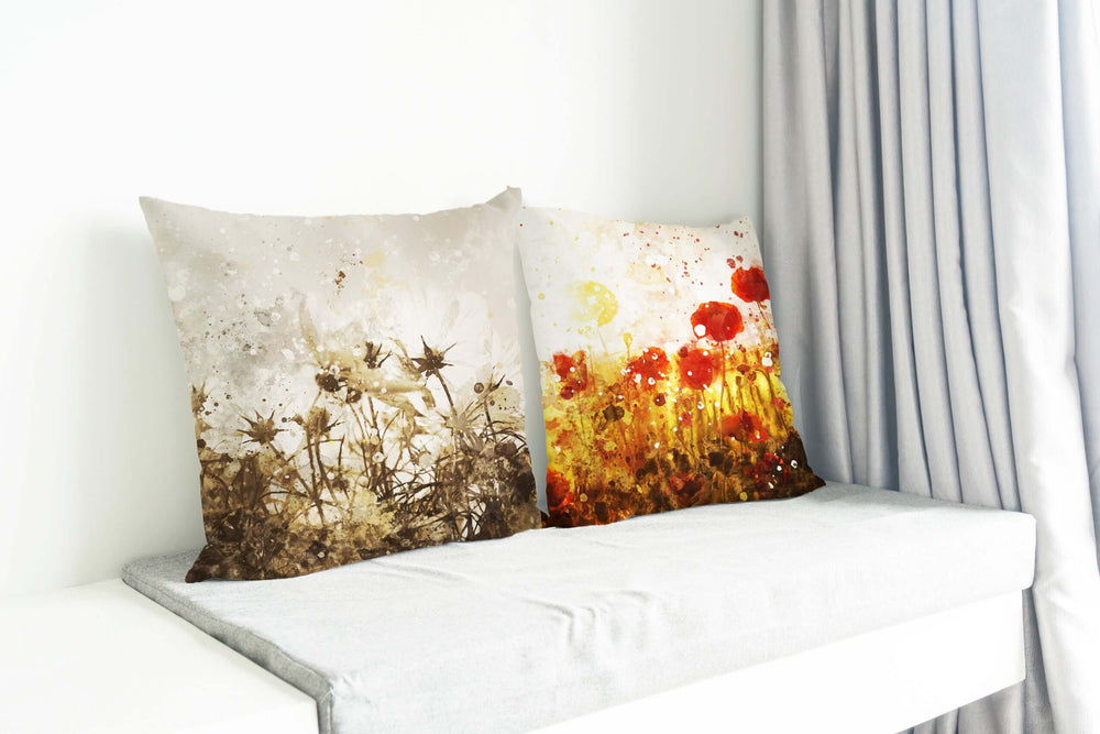 A Whisper of Wildflowers Decorative Throw Pillow, Throw Pillows, $ 45.00, A Moment Of Now™