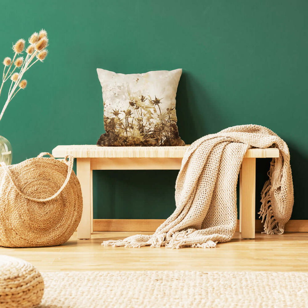 A Whisper of Wildflowers Decorative Throw Pillow, Throw Pillows, $ 45.00, A Moment Of Now™