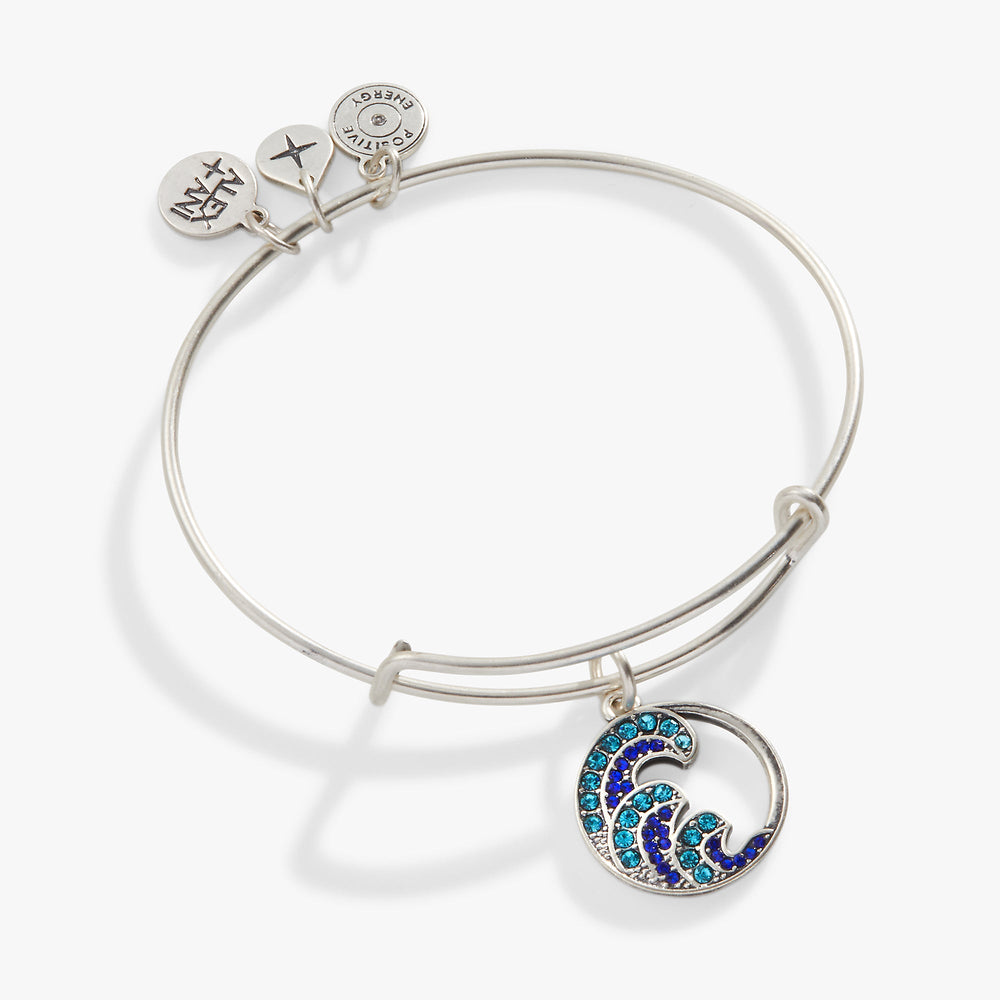 Wave Charm Bangle, Bracelets, $ 19.90, A Moment Of Now™