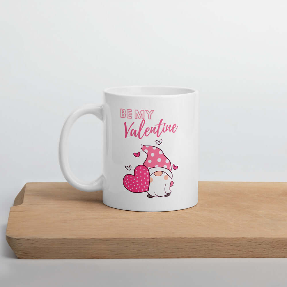Pink Be My Valentine Gnome Mug – Sip Love!, Mugs, $ 19.00, A Moment Of Now™