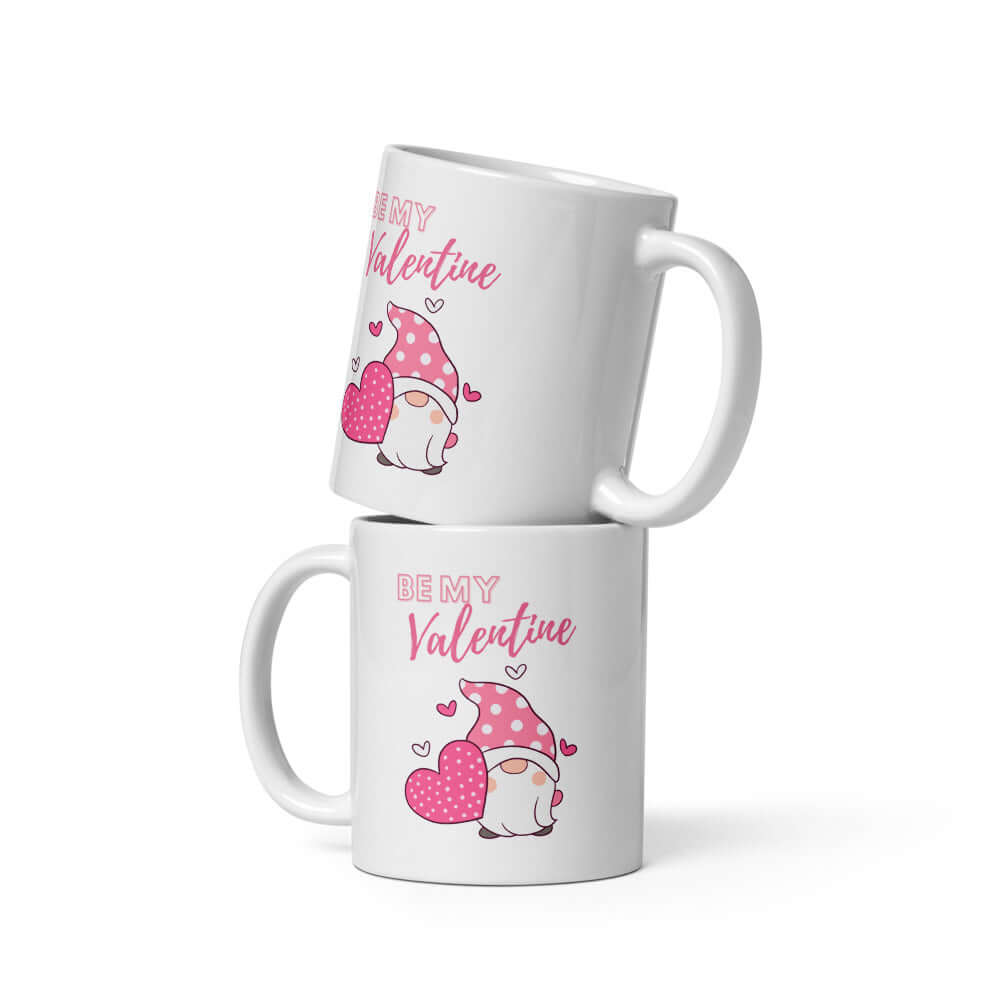 Pink Be My Valentine Gnome Mug – Sip Love!, Mugs, $ 19.00, A Moment Of Now™
