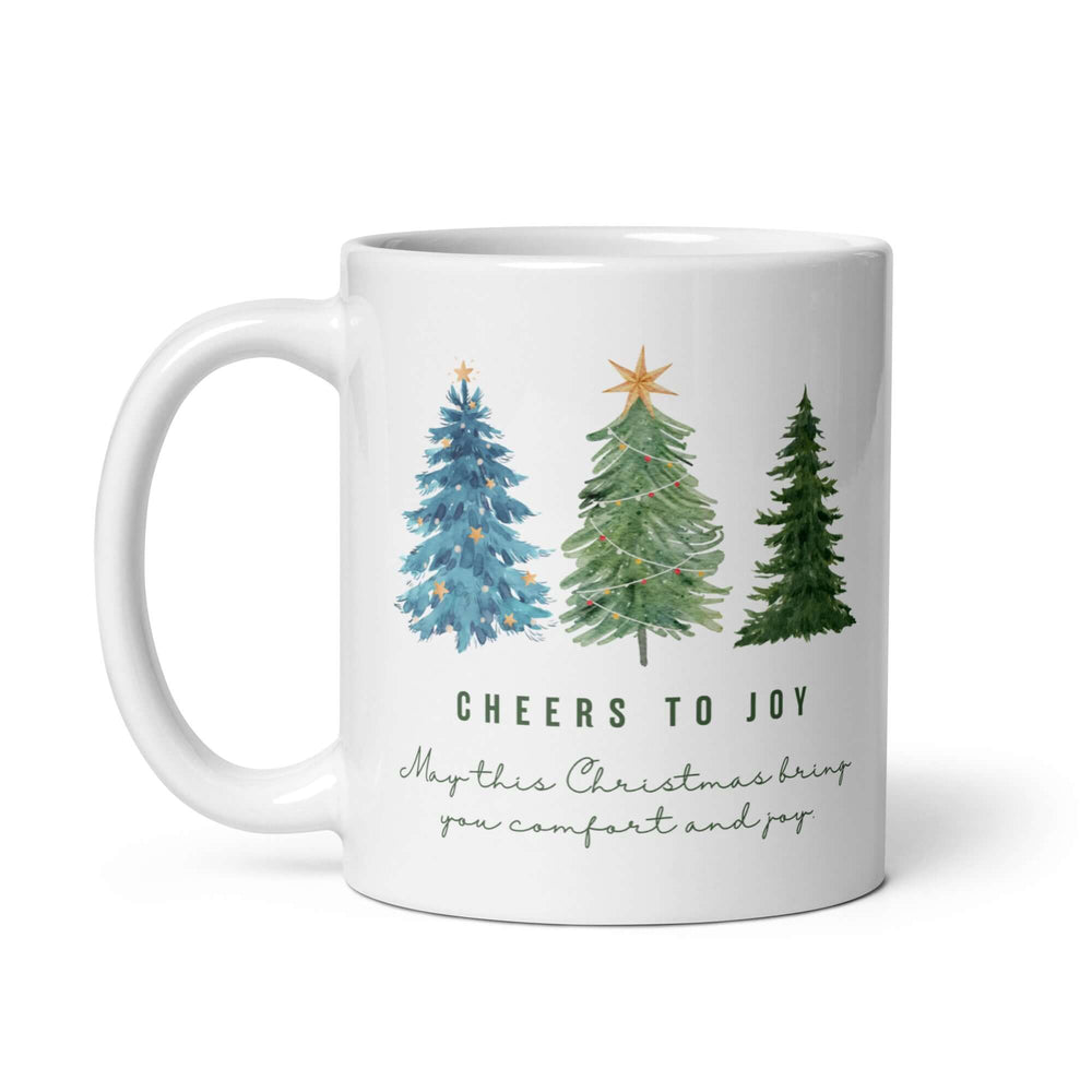 Cheers To Joy Christmas Holiday Greeting Coffee Mug - Festive, Mugs, $ 14.50, A Moment Of Now™