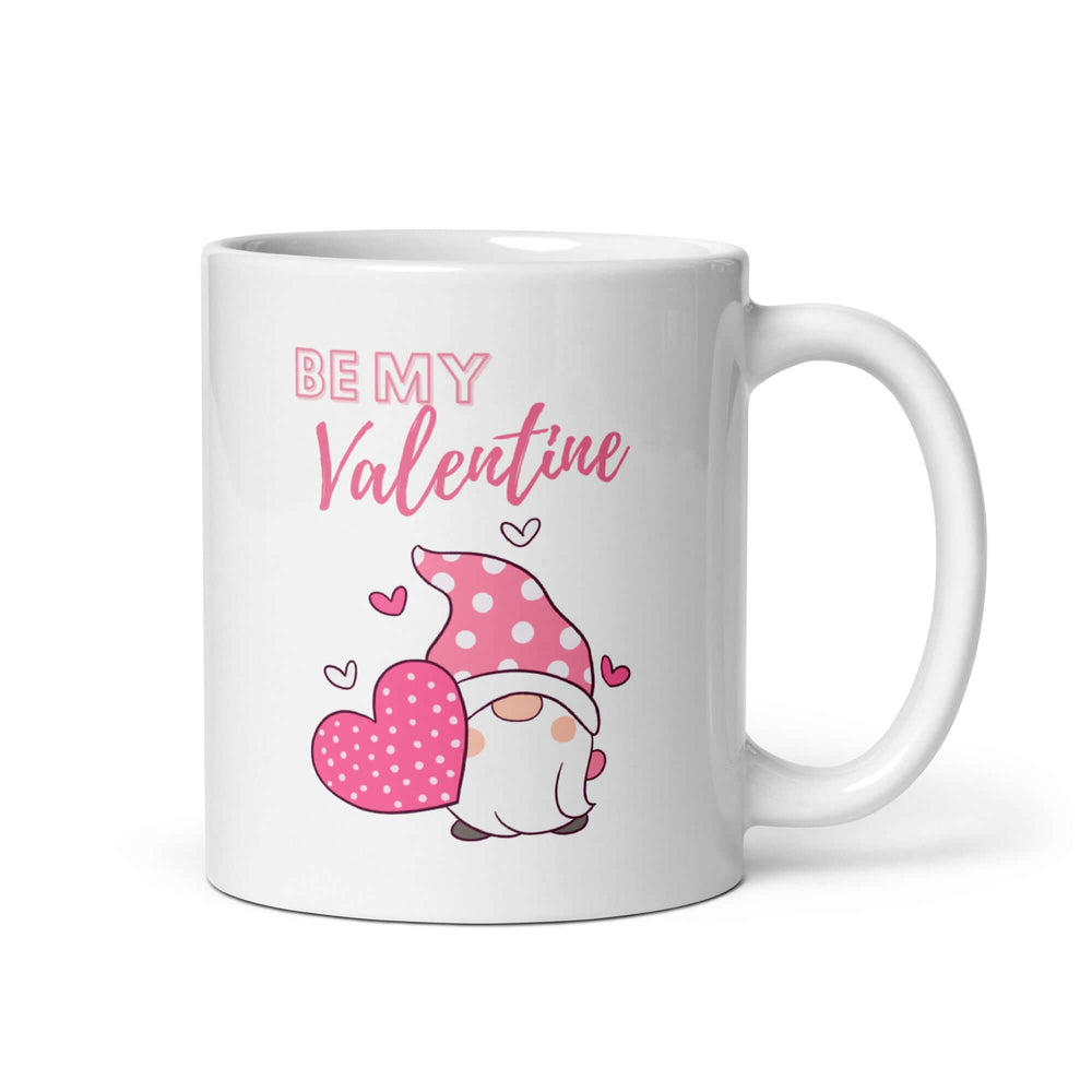 Pink Be My Valentine Gnome Mug – Sip Love!, Mugs, $ 19.00, A Moment Of Now™