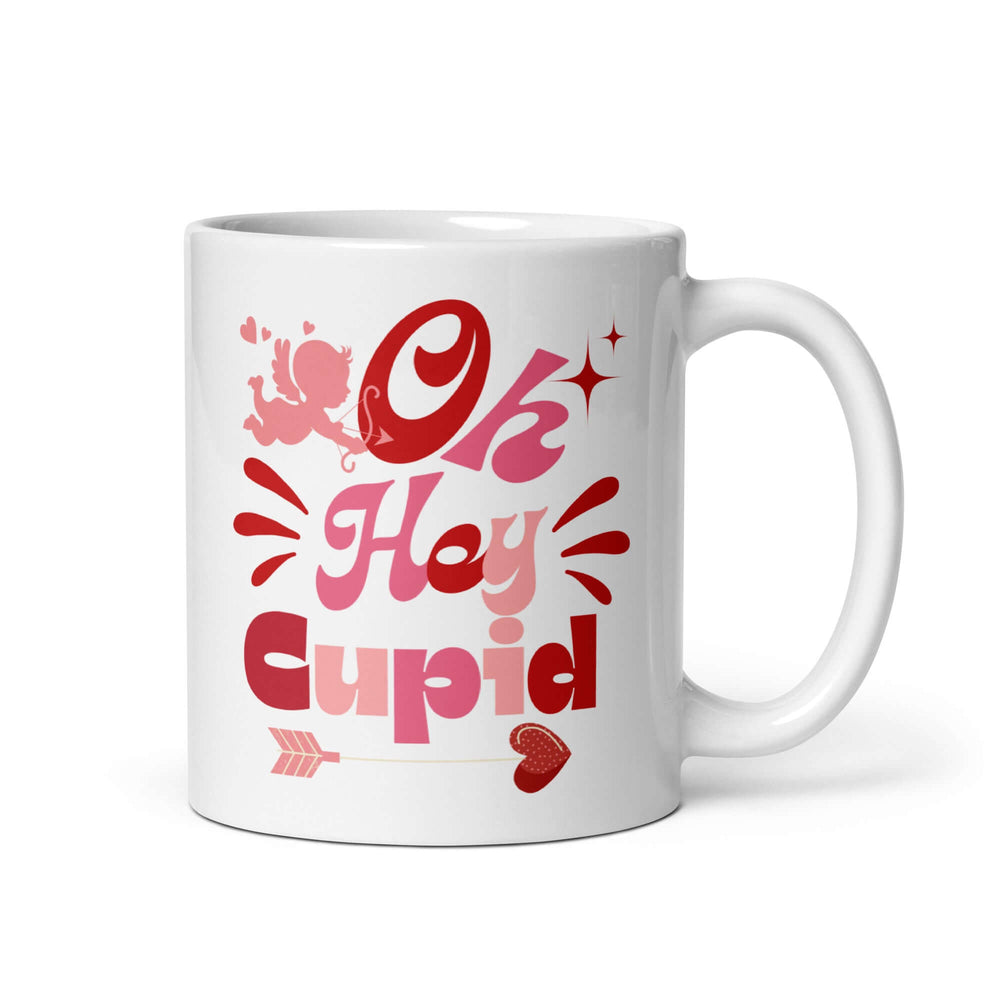 On Hey Cupid Valentine’s Day Mug - Love Every Sip!, Mugs, $ 17.50, A Moment Of Now™