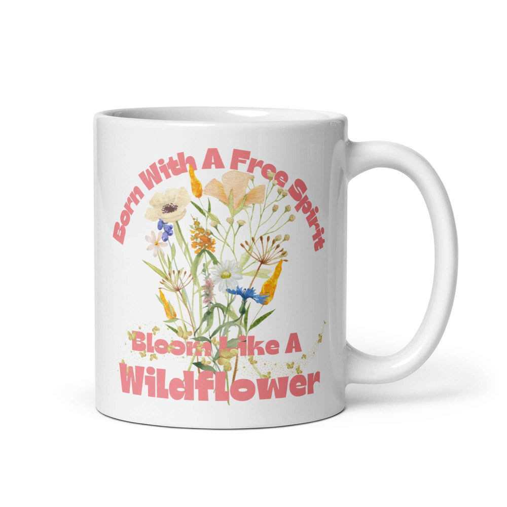 Free Spirit Wildflower Coffee Mug - Unleash Your Soul, Mugs, $ 17.50, A Moment Of Now™