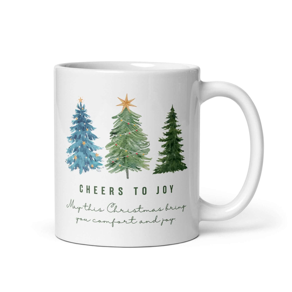 Cheers To Joy Christmas Holiday Greeting Coffee Mug - Festive, Mugs, $ 14.50, A Moment Of Now™