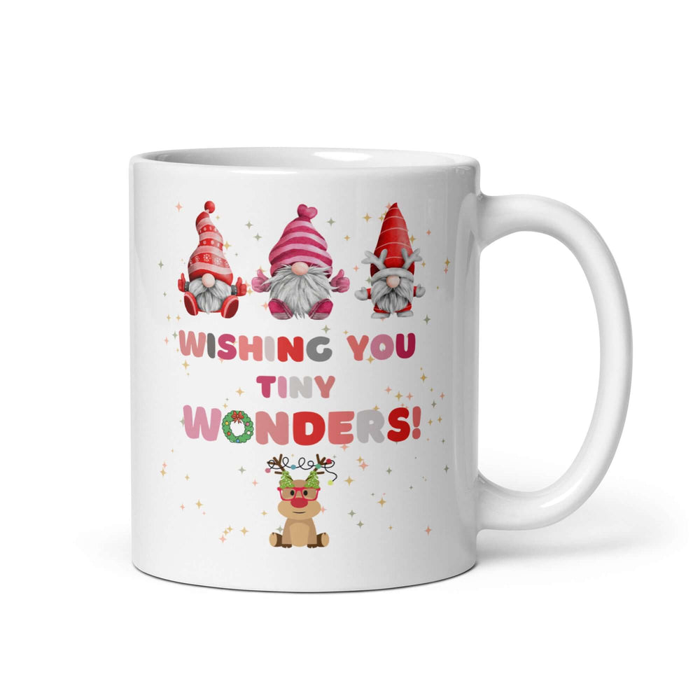 Gnomes Wishing You Tiny Wonders Christmas Holiday Coffee Mug - Cheerful Sips, Mugs, $ 14.50, A Moment Of Now™