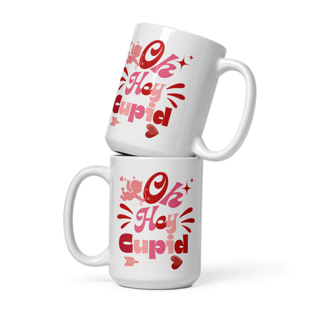 On Hey Cupid Valentine’s Day Mug - Love Every Sip!, Mugs, $ 17.50, A Moment Of Now™