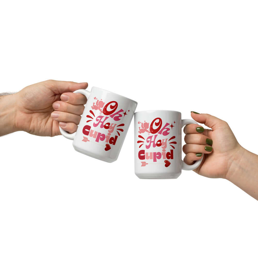 On Hey Cupid Valentine’s Day Mug - Love Every Sip!, Mugs, $ 17.50, A Moment Of Now™