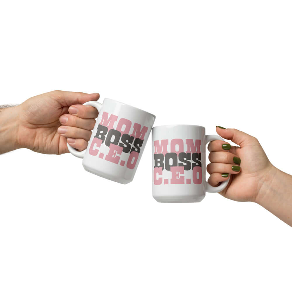 Mom Boss C.E.O Graphic Coffee Mug Cup - Perfect Gift, Mugs, $ 17.50, A Moment Of Now™