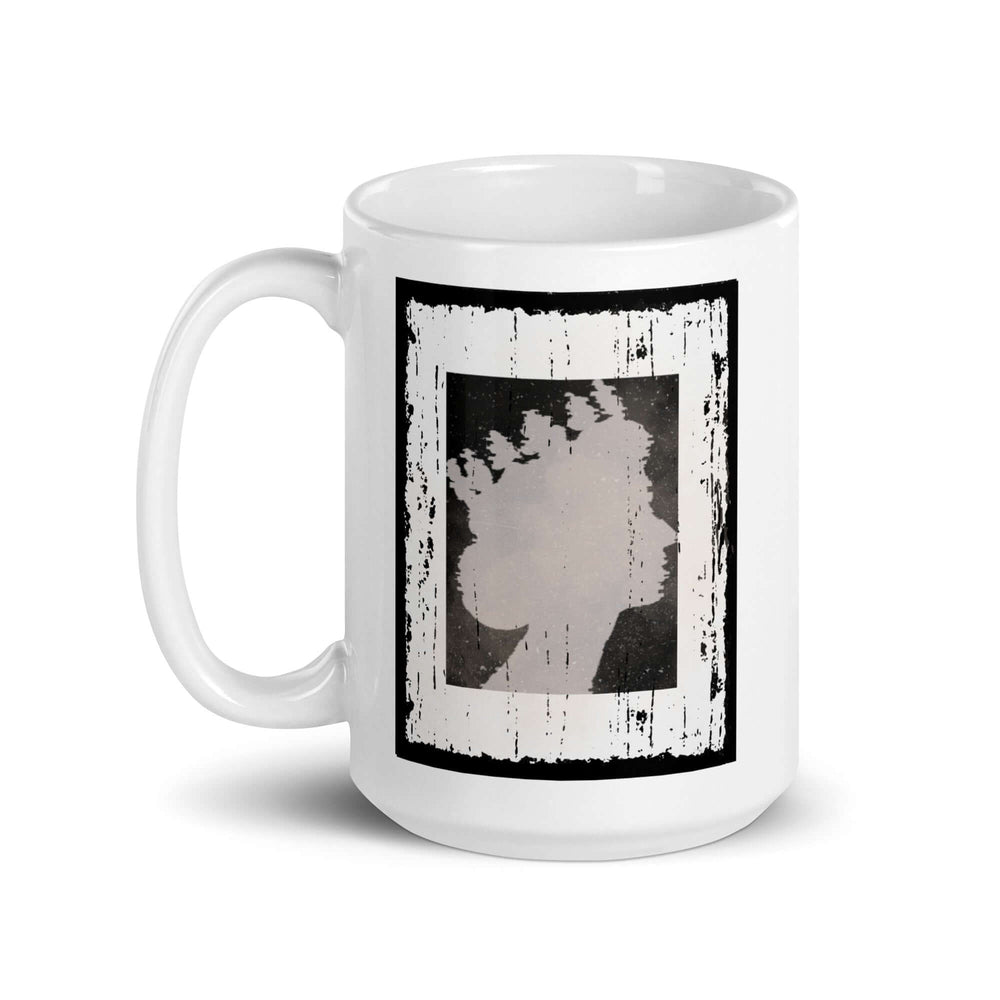 The Queen Silhouette Distressed Graphic Mug, Mugs, $ 17.50, A Moment Of Now™