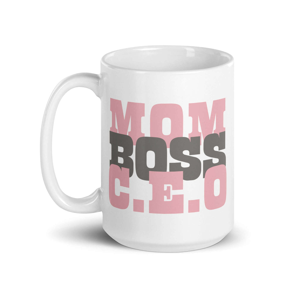Mom Boss C.E.O Graphic Coffee Mug Cup - Perfect Gift, Mugs, $ 17.50, A Moment Of Now™
