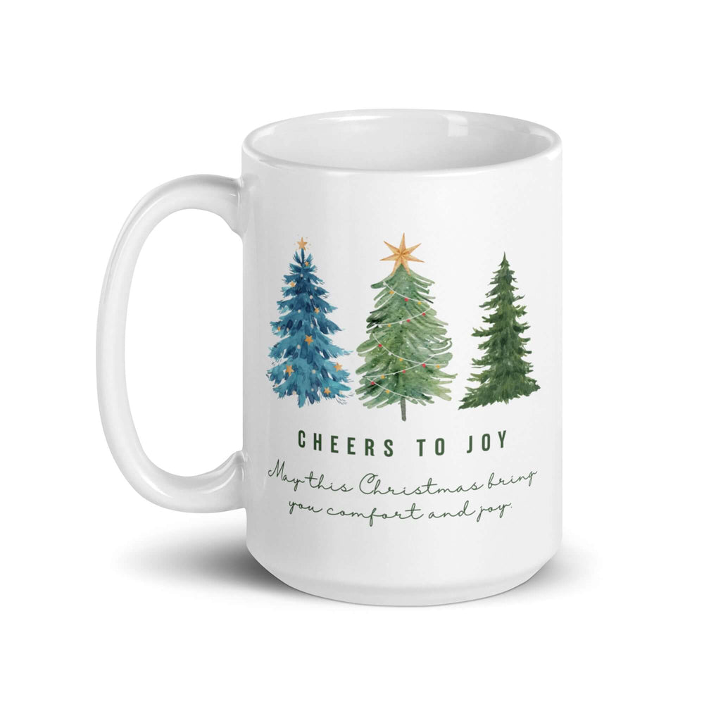 Cheers To Joy Christmas Holiday Greeting Coffee Mug - Festive, Mugs, $ 14.50, A Moment Of Now™