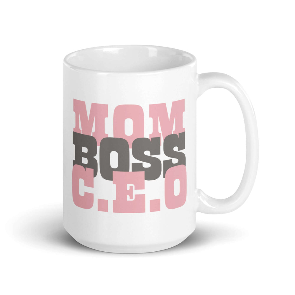 Mom Boss C.E.O Graphic Coffee Mug Cup - Perfect Gift, Mugs, $ 21.50, A Moment Of Now™