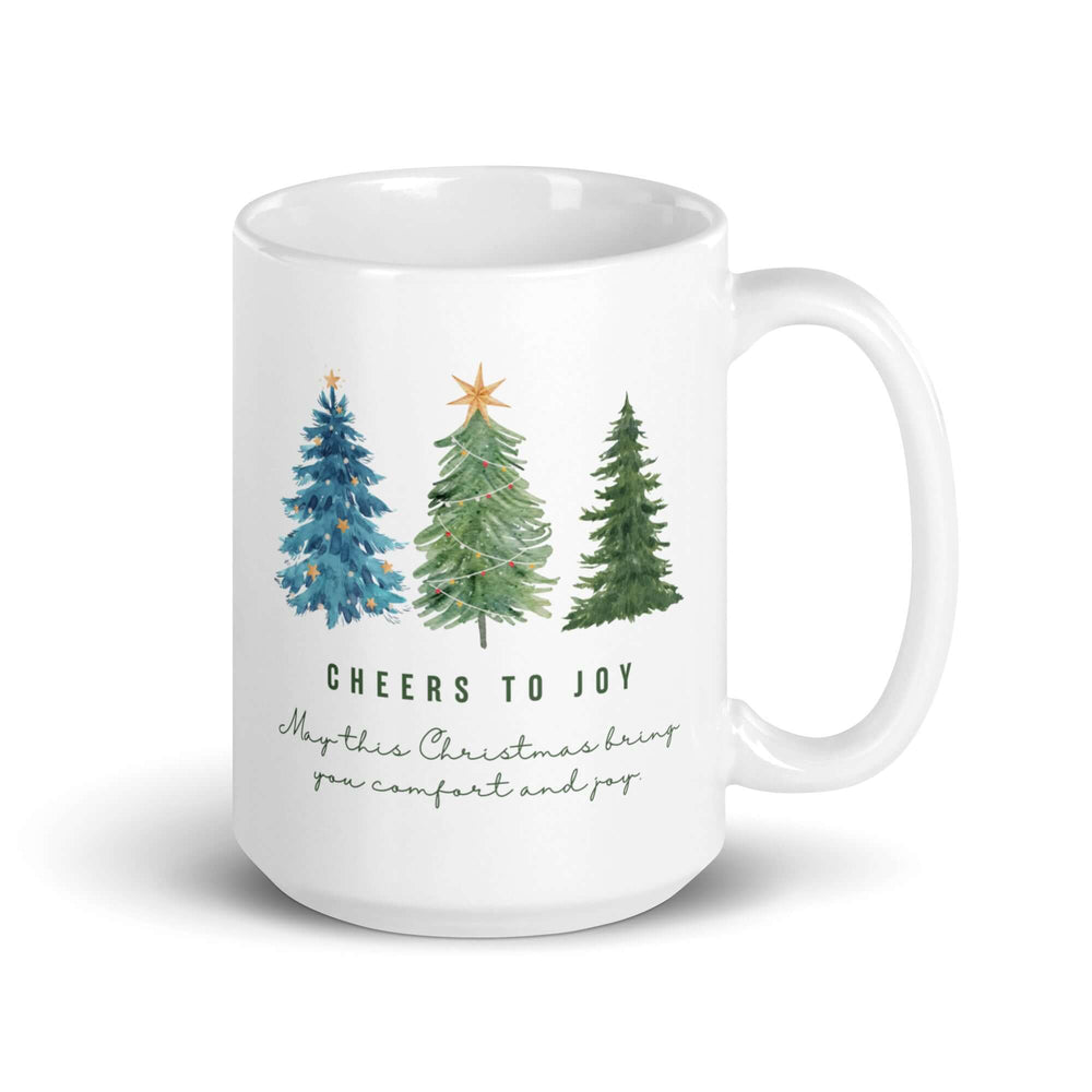 Cheers To Joy Christmas Holiday Greeting Coffee Mug - Festive, Mugs, $ 17.50, A Moment Of Now™