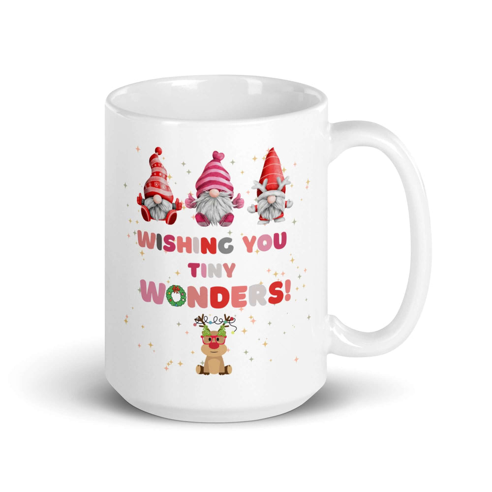 Gnomes Wishing You Tiny Wonders Christmas Holiday Coffee Mug - Cheerful Sips, Mugs, $ 17.50, A Moment Of Now™