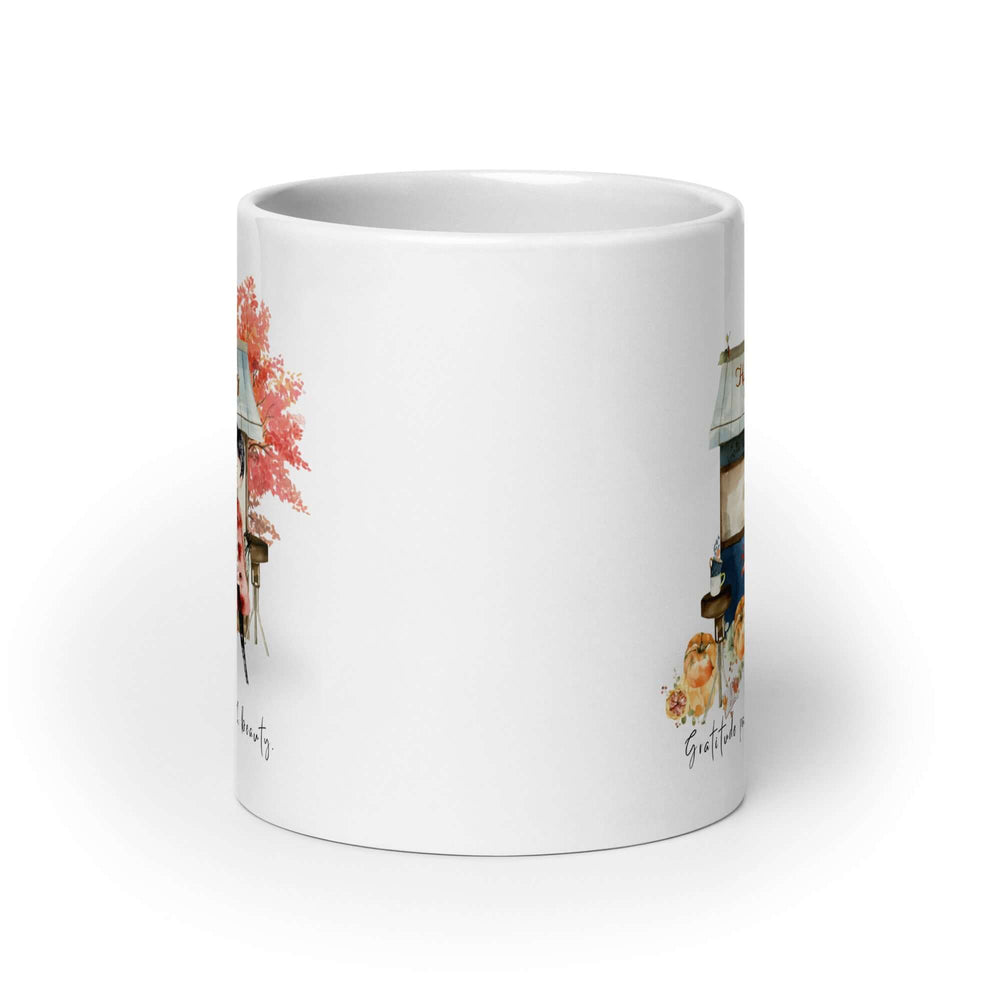 Thanksgiving Gratitude White Coffee Mug for Cozy Sips, Mugs, $ 14.50, A Moment Of Now™