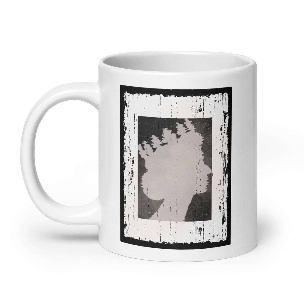 The Queen Silhouette Distressed Graphic Mug, Mugs, $ 17.50, A Moment Of Now™