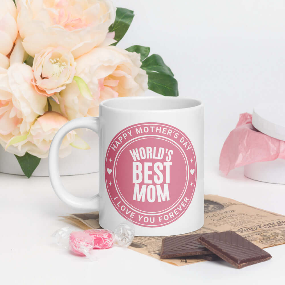 World's Best Mom Coffee Mug Cup - Perfect Gift, Mugs, $ 17.50, A Moment Of Now™