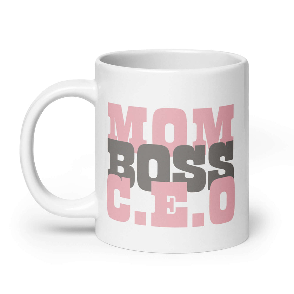 Mom Boss C.E.O Graphic Coffee Mug Cup - Perfect Gift, Mugs, $ 17.50, A Moment Of Now™