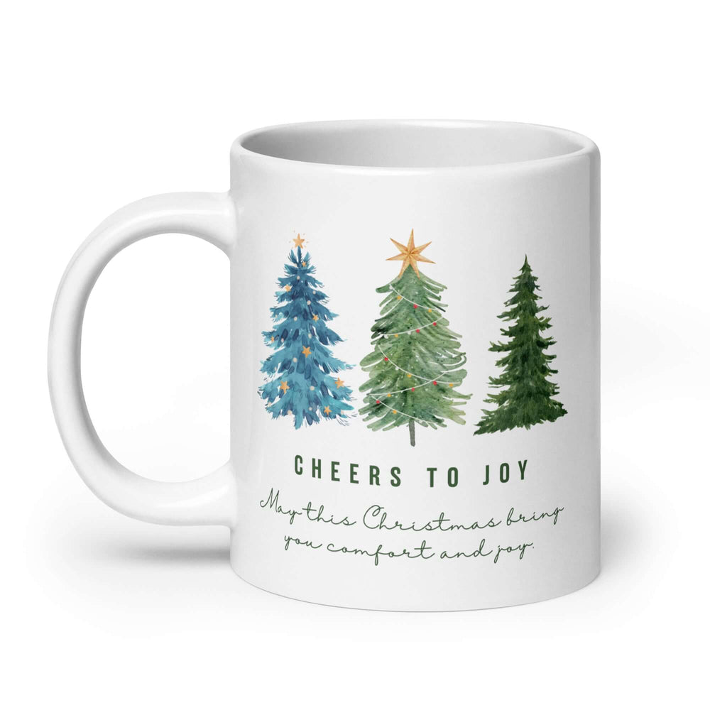Cheers To Joy Christmas Holiday Greeting Coffee Mug - Festive, Mugs, $ 14.50, A Moment Of Now™