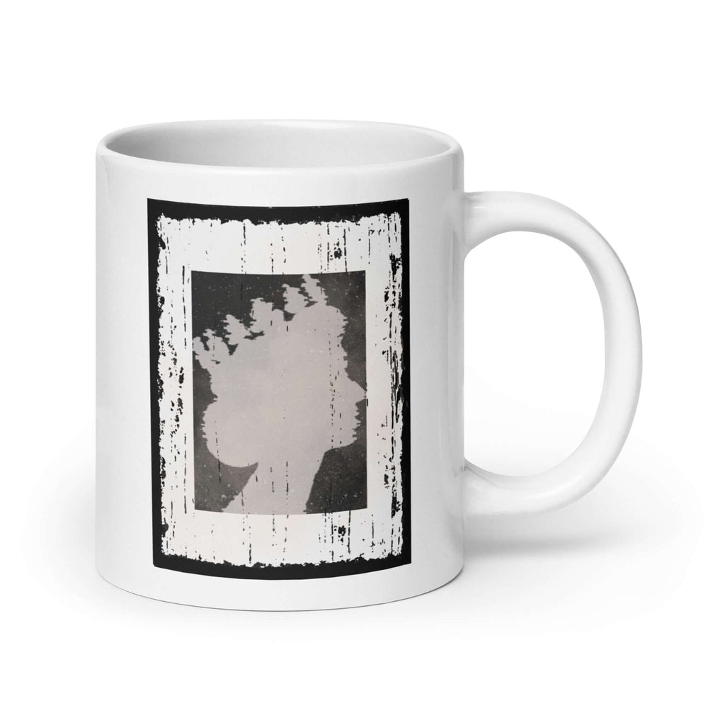 The Queen Silhouette Distressed Graphic Mug, Mugs, $ 24.50, A Moment Of Now™