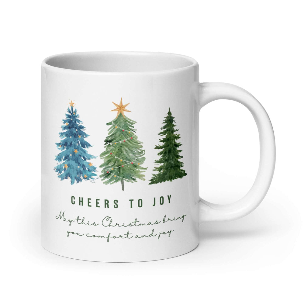 Cheers To Joy Christmas Holiday Greeting Coffee Mug - Festive, Mugs, $ 21.50, A Moment Of Now™