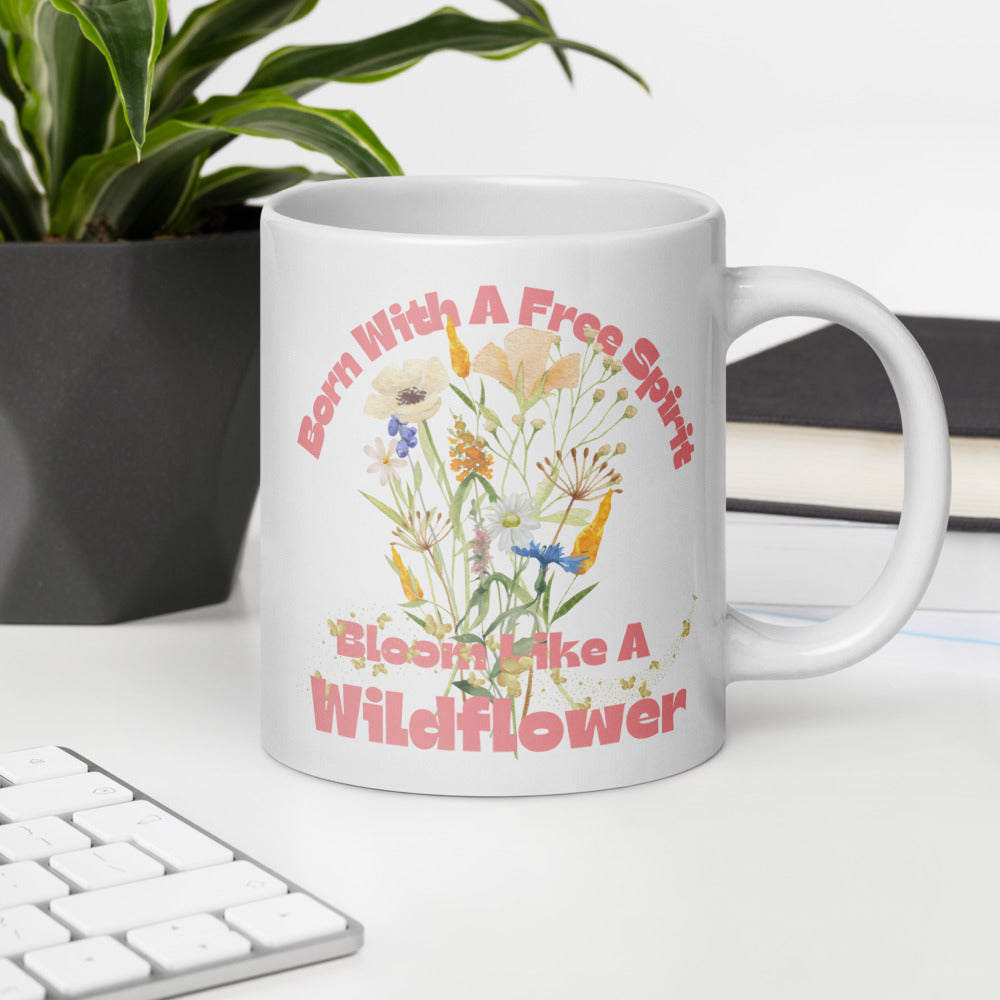 Shop Free Spirit Wildflower Statement Coffee Mug | USA Boutique & Home Decor, Mugs, USA Boutique