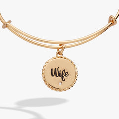 Wife 'True Love Stories Never Have Endings' Charm Bangle, Bracelets, $ 24.00, A Moment Of Now™