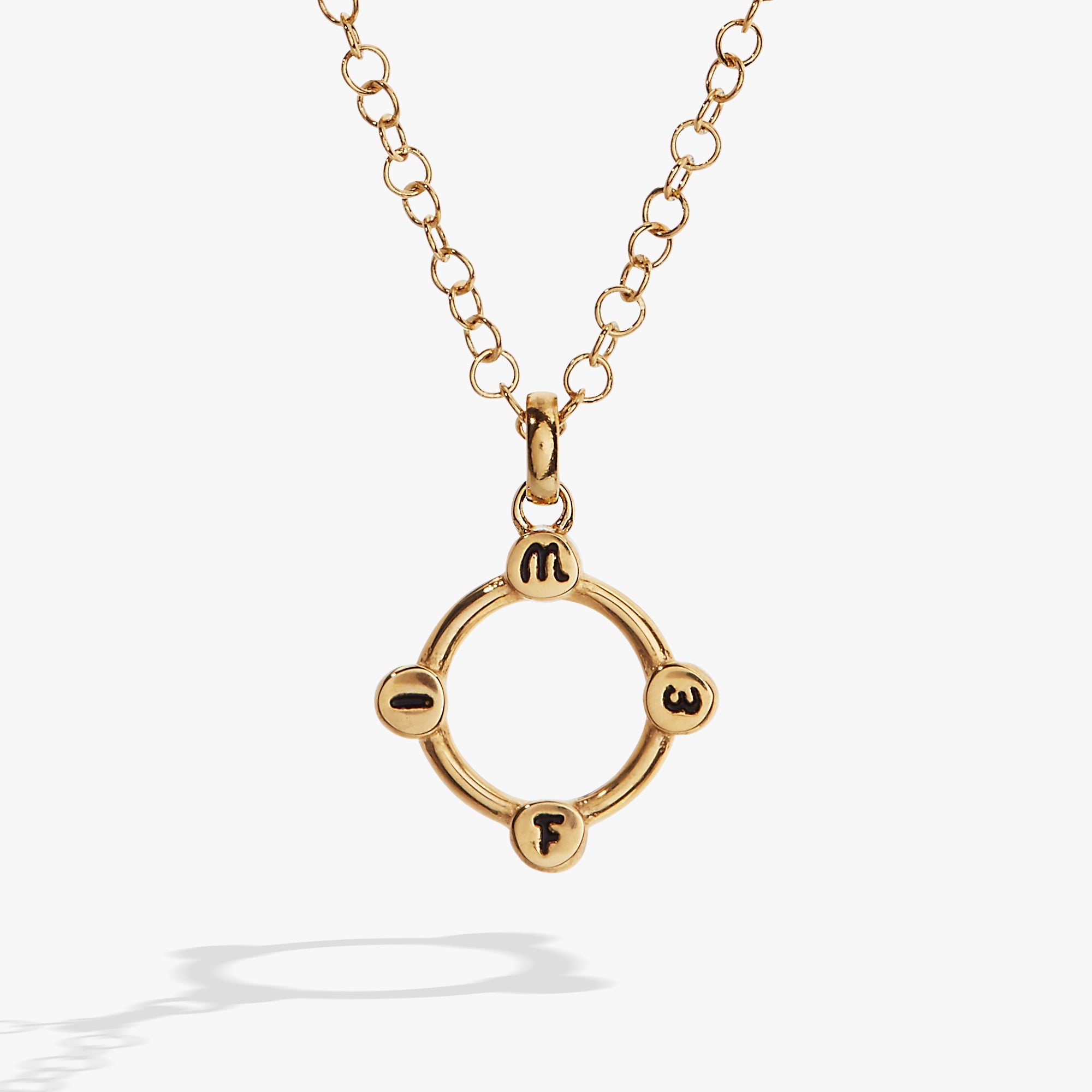 Wife Hidden Message Acrostic Necklace, Necklaces, $ 23.90, A Moment Of Now™