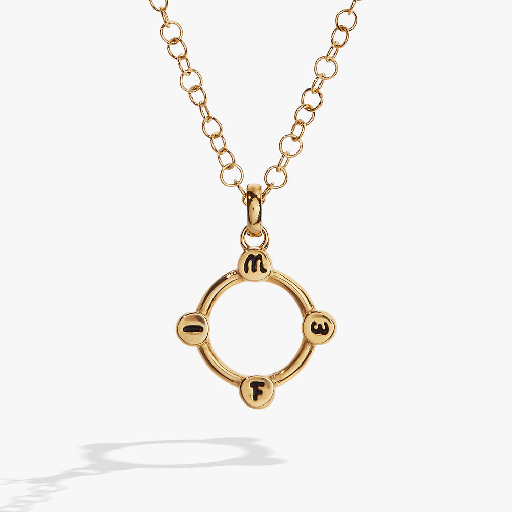 Wife Hidden Message Acrostic Necklace, Necklaces, $ 23.90, A Moment Of Now™