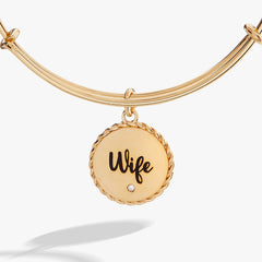 Wife Charm Bangle, Bracelets, $ 24.00, A Moment Of Now™