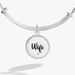 Wife Charm Bangle, Bracelets, $ 24.00, A Moment Of Now™