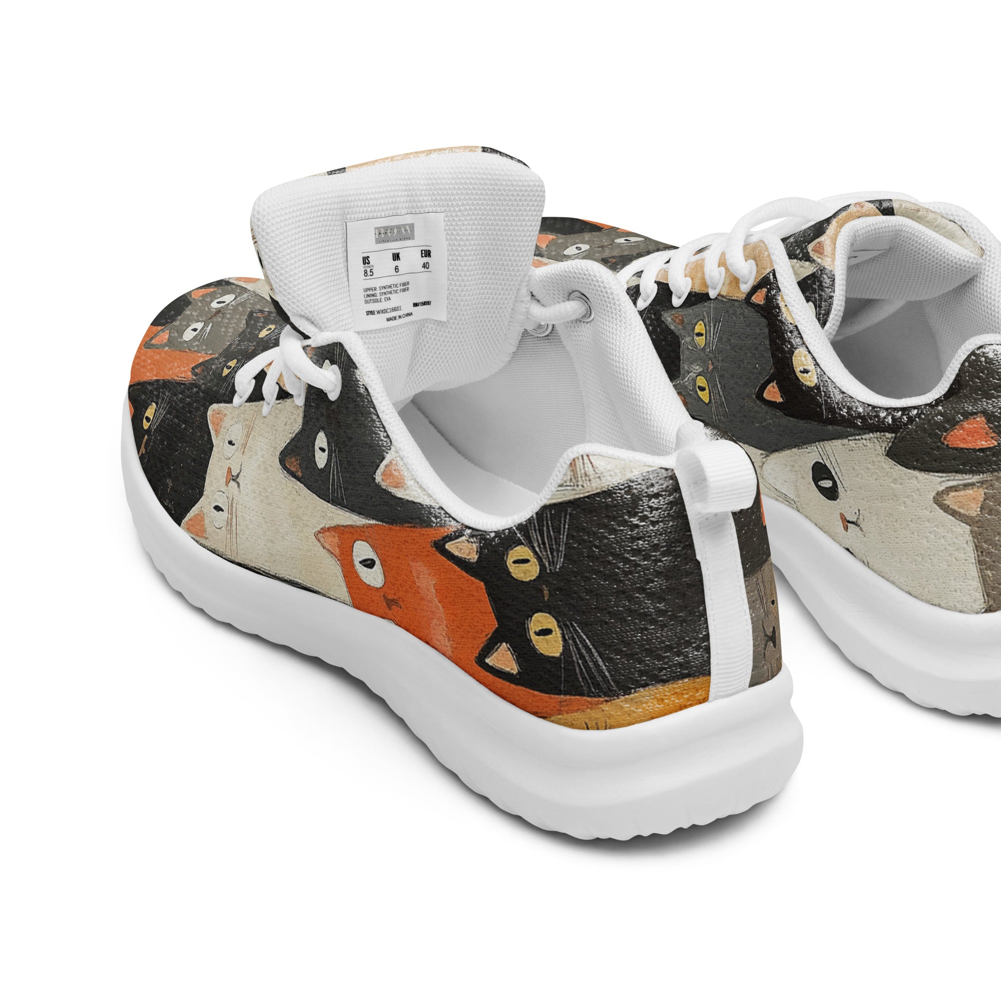 Cat Lover's Dream Women's Athletic Sneakers | Cat Print, Sneakers, $ 86.00, A Moment Of Now™