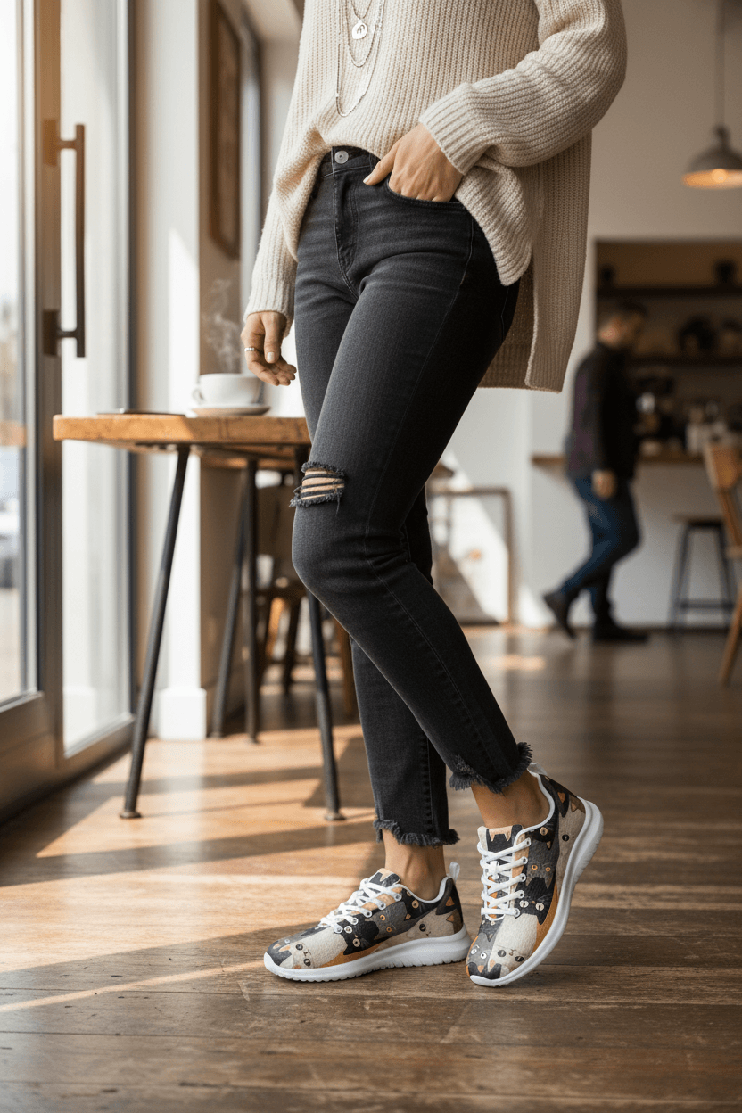 Cat Lover's Dream Women's Athletic Sneakers | Cat Print, Sneakers, $ 86.00, A Moment Of Now™