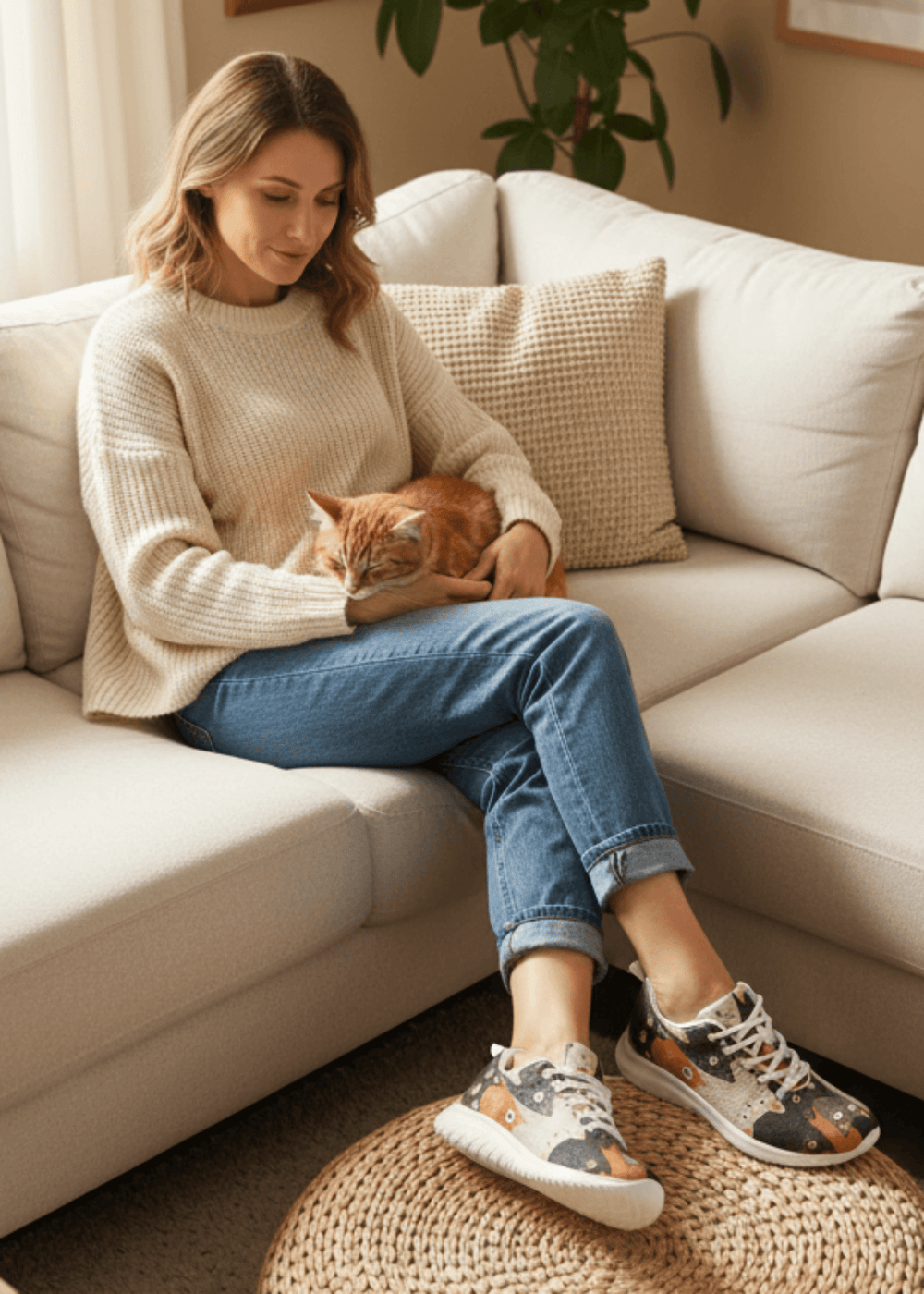 Cat Lover's Dream Women's Athletic Sneakers | Cat Print, Sneakers, $ 86.00, A Moment Of Now™