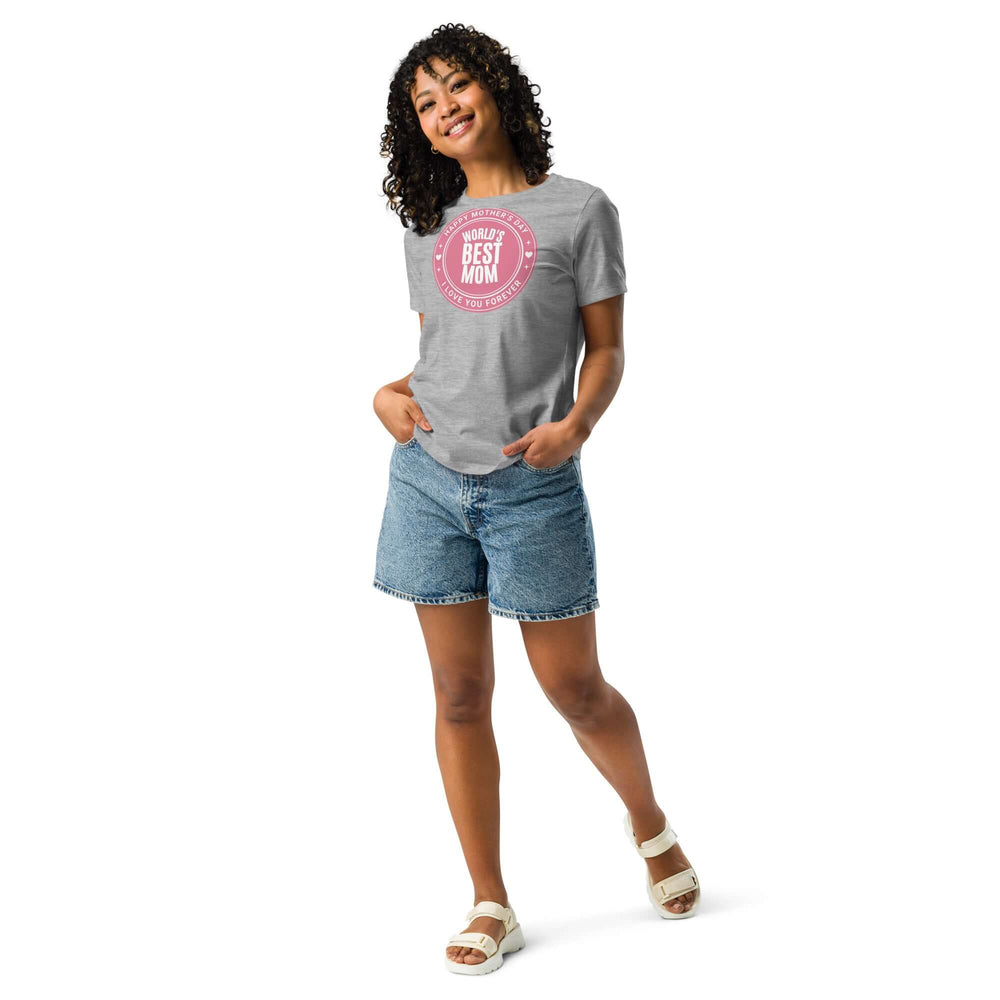 World's Best Mom Graphic Relaxed T-Shirt, T-shirts, $ 32.50, A Moment Of Now™