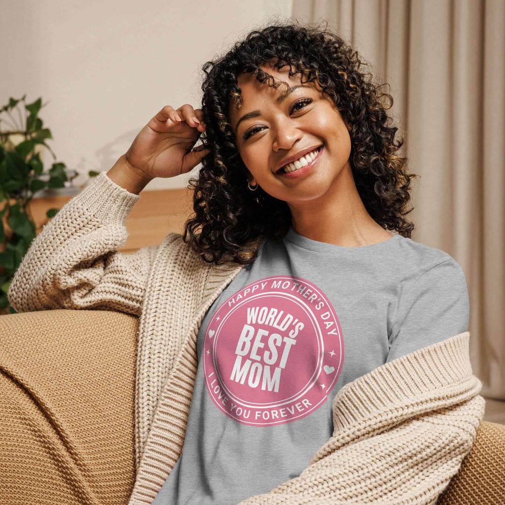 World's Best Mom Graphic Relaxed T-Shirt, T-shirts, $ 32.50, A Moment Of Now™