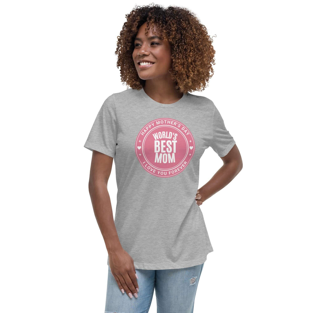 World's Best Mom Graphic Relaxed T-Shirt, T-shirts, $ 32.50, A Moment Of Now™
